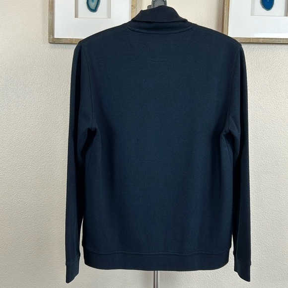 Ted Baker Blue Pullover Navy Sweatshirt Modal Blend Size 4 - Picture 14 of 17